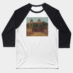 View of the Lal Darwaza on the Matwa Road, Between the Purana Qila and Old City, Delhi by Valentine Cameron Prinsep Baseball T-Shirt